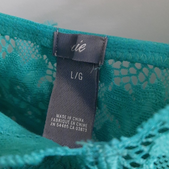 Aerie Lace Bralette Set in Teal and Nude - Picture 2 of 7